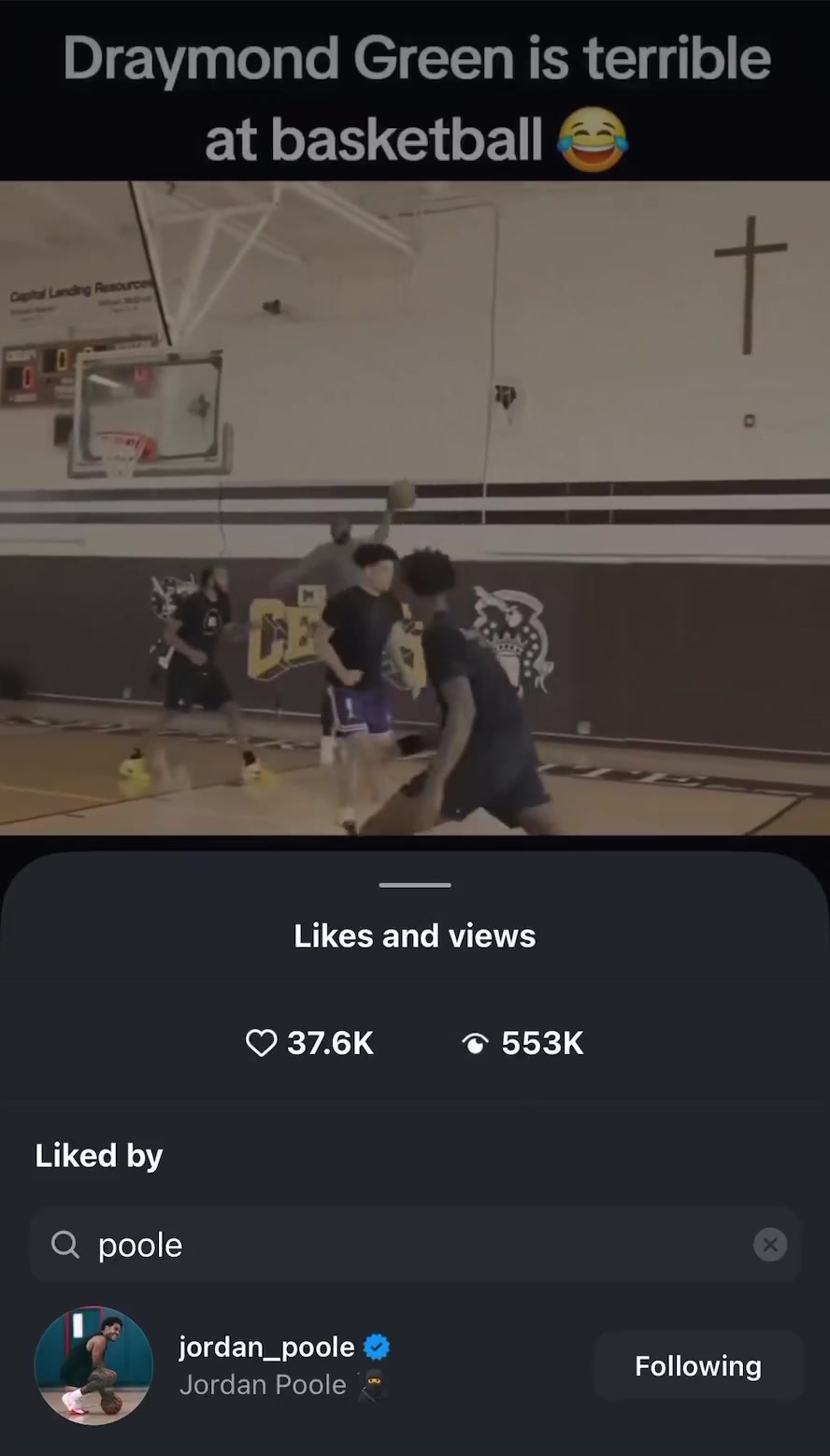 星空体育app下载-美媒曝追梦业余赛频频投失屡现三不沾 普尔社交媒体点赞引关注